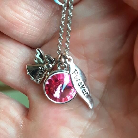 Womans  Friends  Forever Angel  Silver Plated Rope‎ Chain - Picture 5 of 5